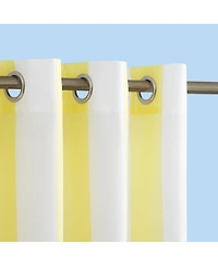 Valencia Cabana Stripe Indoor/Outdoor Uv Protectant Room Darkening Grommet Curtain Panel