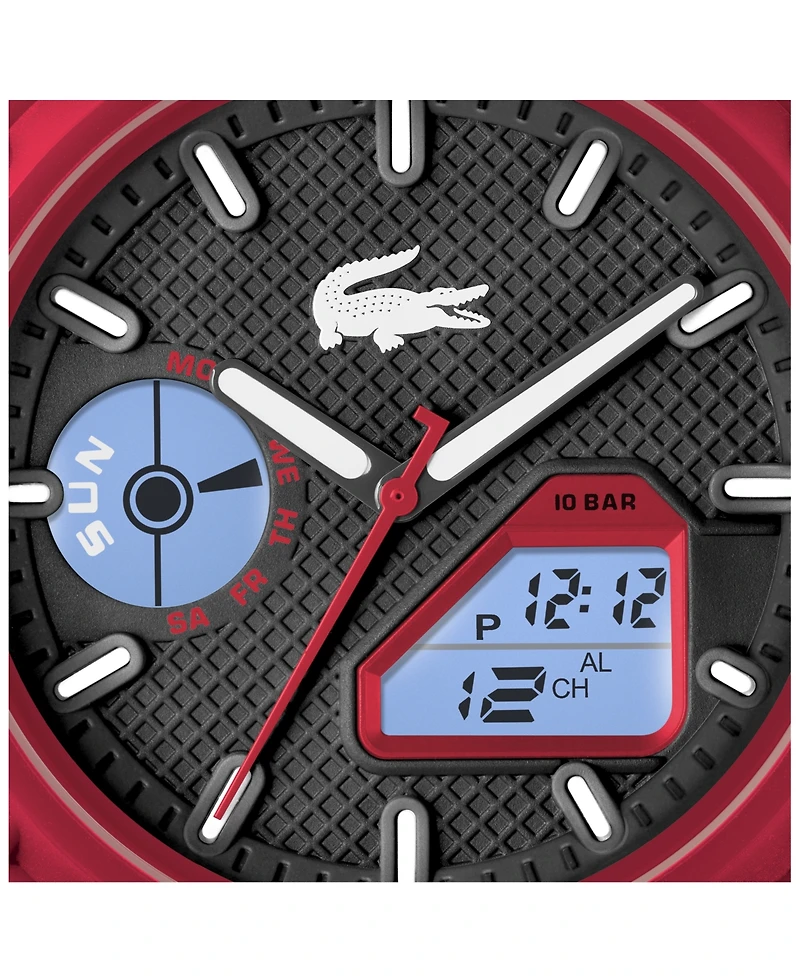 Lacoste Men's LC33 Silicone Strap Watch 45mm