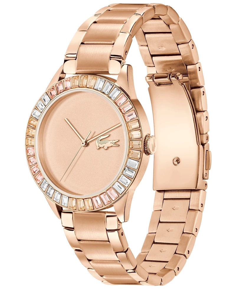 Lacoste Women's Ladycroc Carnation Gold Stainless Steel Bracelet Watch 36.5mm