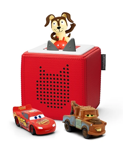 Tonies Red Toniebox & 3 Audio Figurines