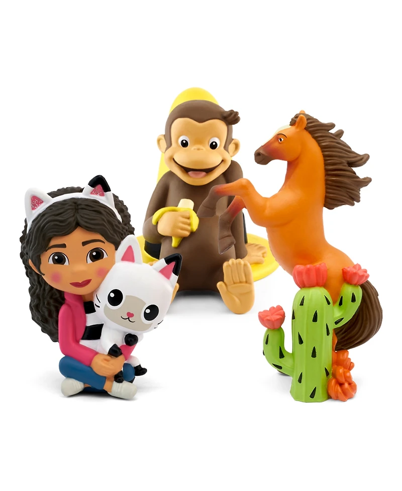 Tonies Gabby's Dollhouse, Curious George, Spirit Untamed Audio Figurine