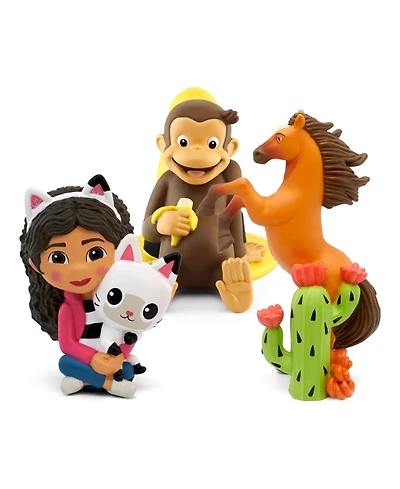 Tonies Gabby's Dollhouse, Curious George, Spirit Untamed Audio Figurine