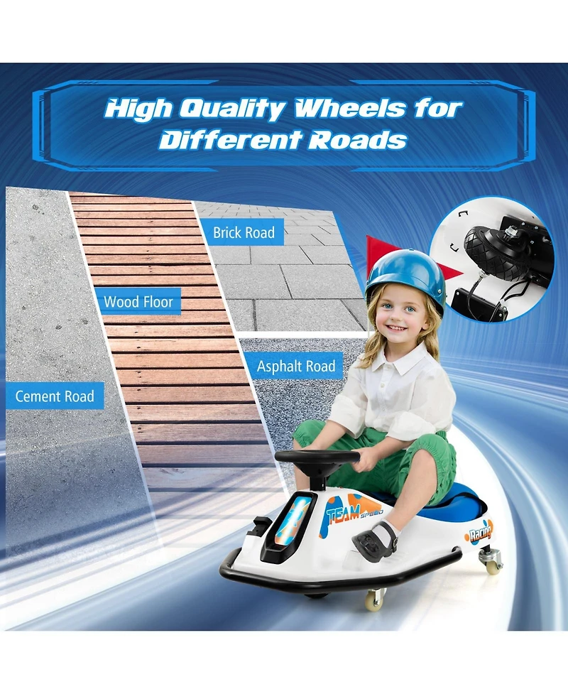 24V Electric Drifting Go Kart for Kids