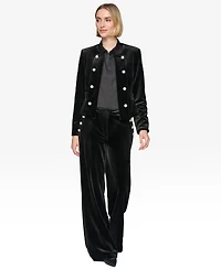 Karl Lagerfeld Paris Women's Collarless Open-Front Jacket