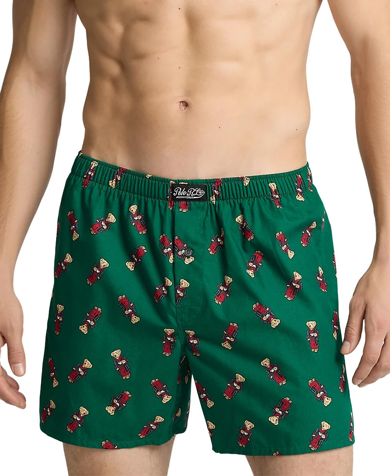 Polo Ralph Lauren Men's Bear Print Woven Boxers