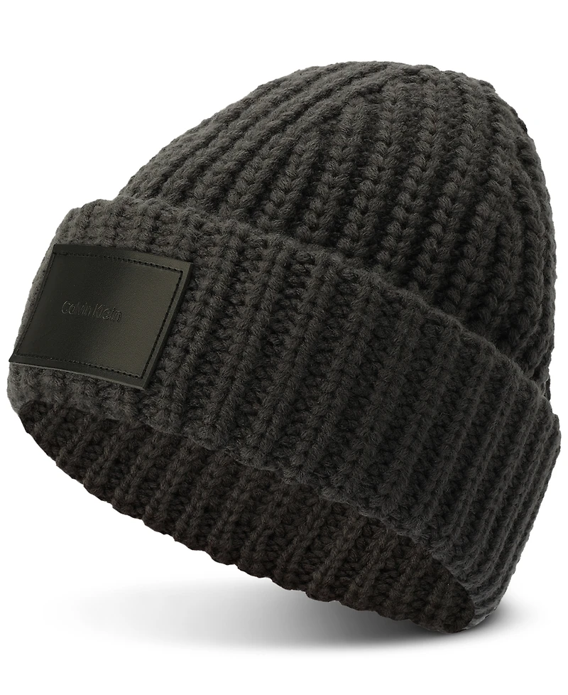 Calvin Klein Men's Lofty Shaker Logo Beanie