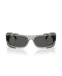 Versace Men's Rectangle Wrap Sunglasses, VE4446