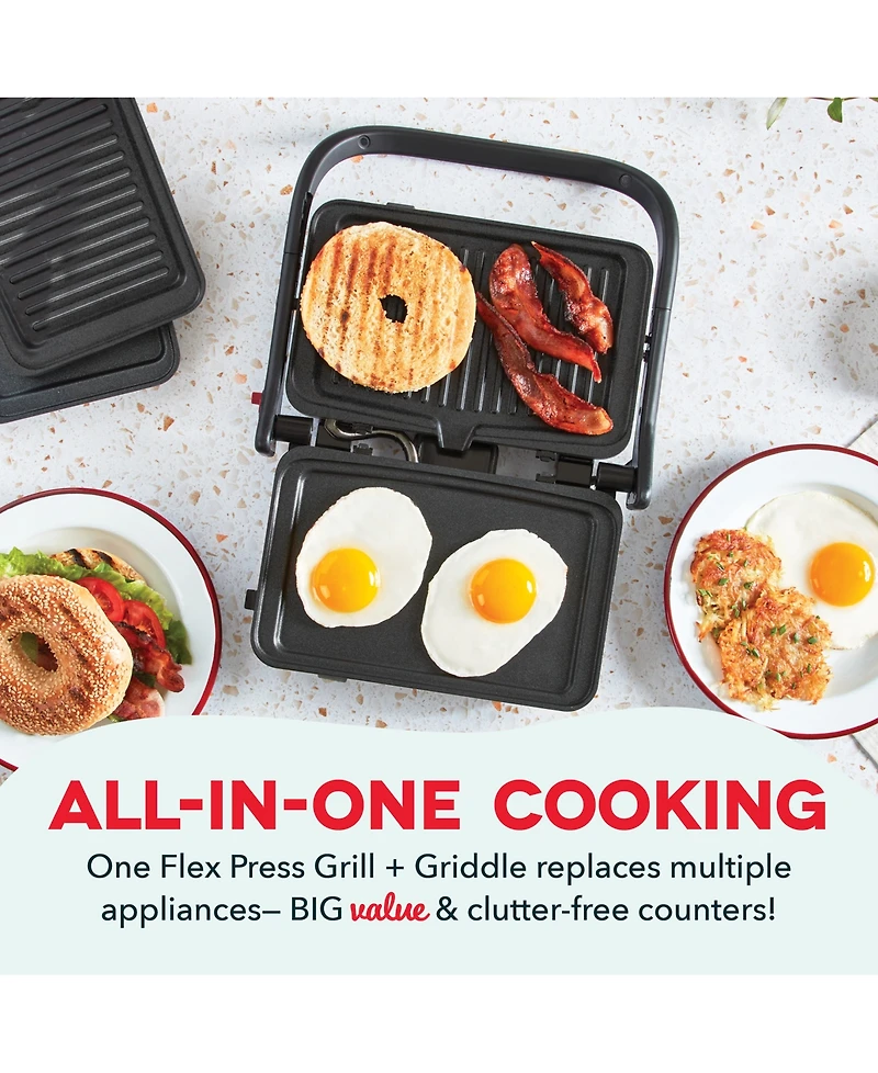 Dash Flex Press Electric Griddle & Grill System