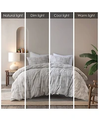 Ink+Ivy Cairo Jacquard 3-Pc. Duvet Cover Set, Full/Queen