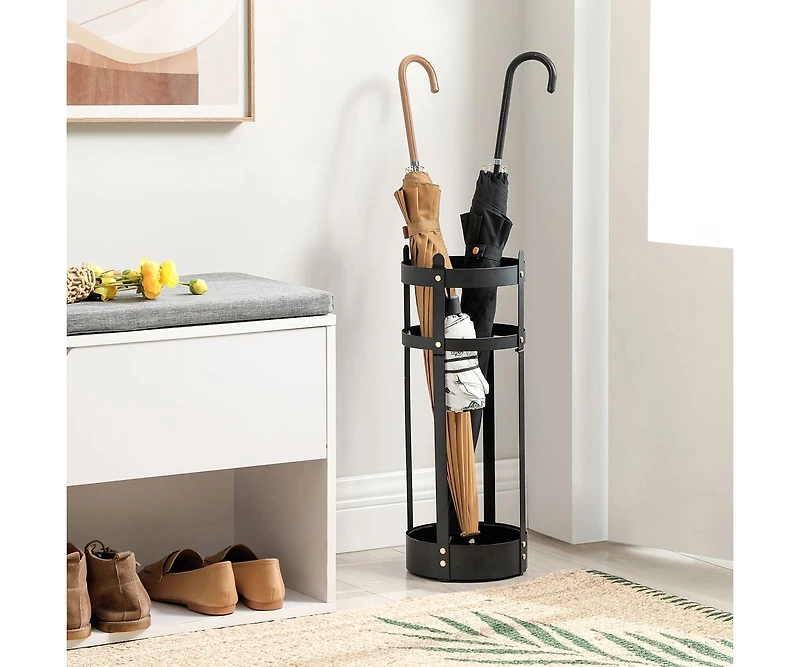 Steel Umbrella Stand for Indoor and Outdoor Use with Stable, Rust-Resistant Design