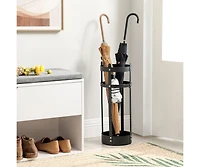 Steel Umbrella Stand for Indoor and Outdoor Use with Stable, Rust-Resistant Design