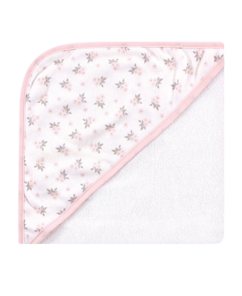 Hudson Baby Girls Cotton Rich Hooded Towels
