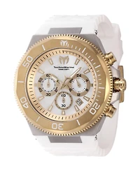 Technomarine Men's Tm-222077 Manta Quartz Chronograph Gold, White