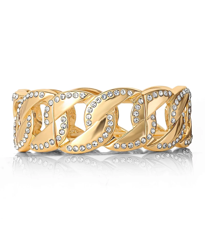 Jessica Simpson Link Bracelet with Crystals
