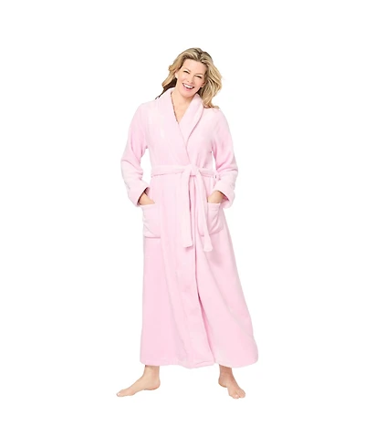 Dreams & Co. Plus Plush Wrap Robe