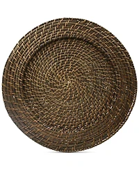 Jay Import American Atelier Rattan Round Charger, Set of 4