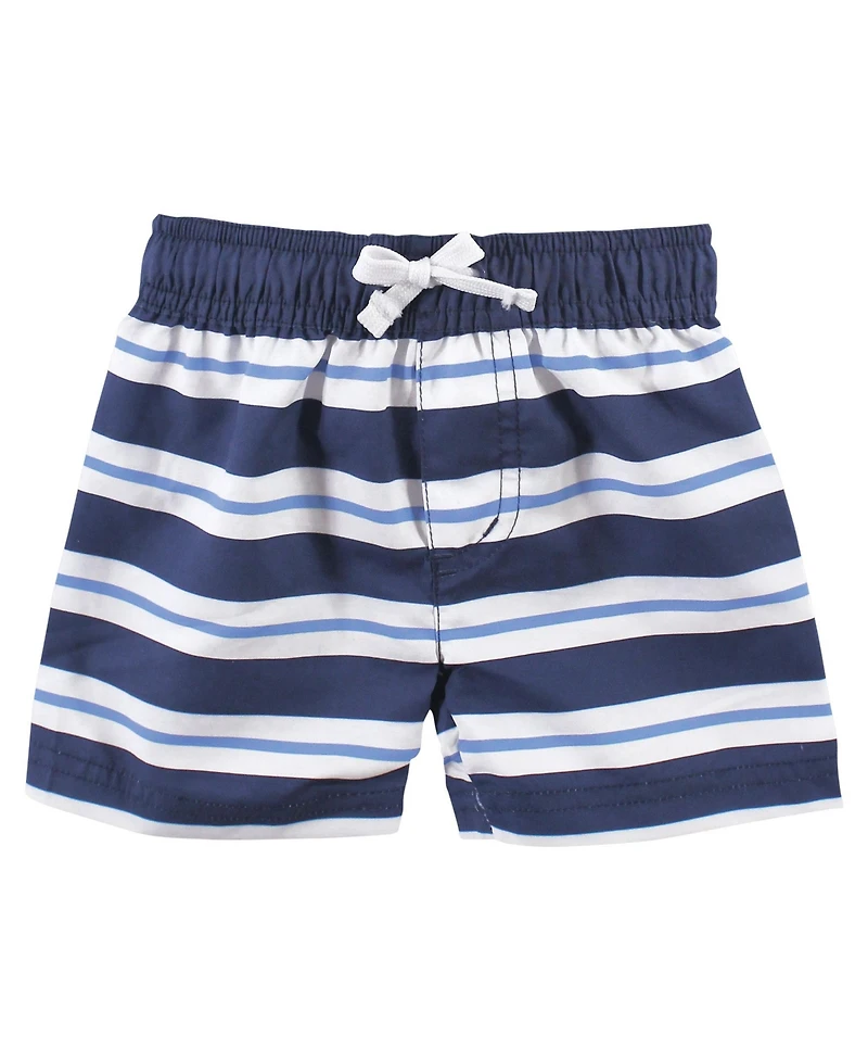Hudson Baby Boys Swim Rashguard Set, Space, 12-18 Months