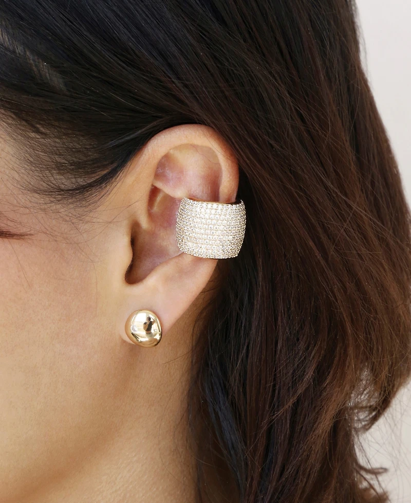 Ettika Crystal Statement Chunky Cuff Earrings
