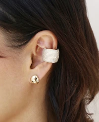Ettika Crystal Statement Chunky Cuff Earrings