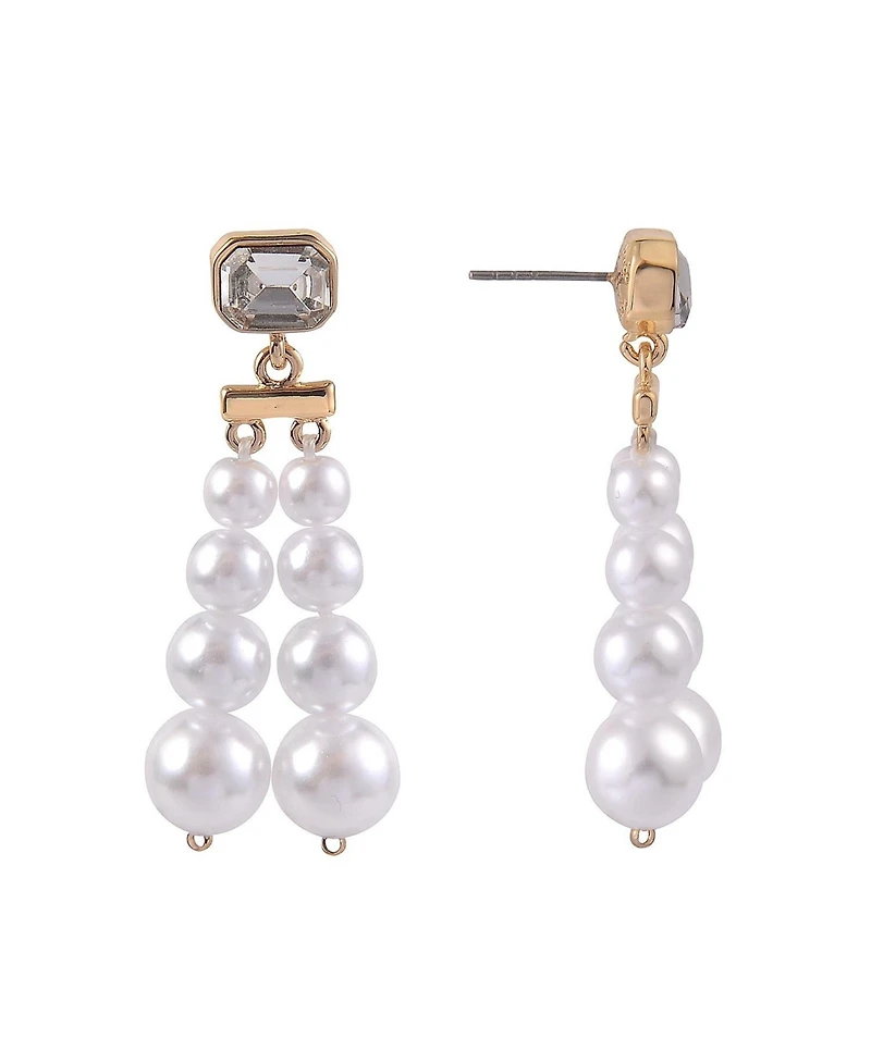 Laundry by Shelli Segal Pearl Linear Earrings