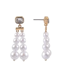 Laundry by Shelli Segal Pearl Linear Earrings