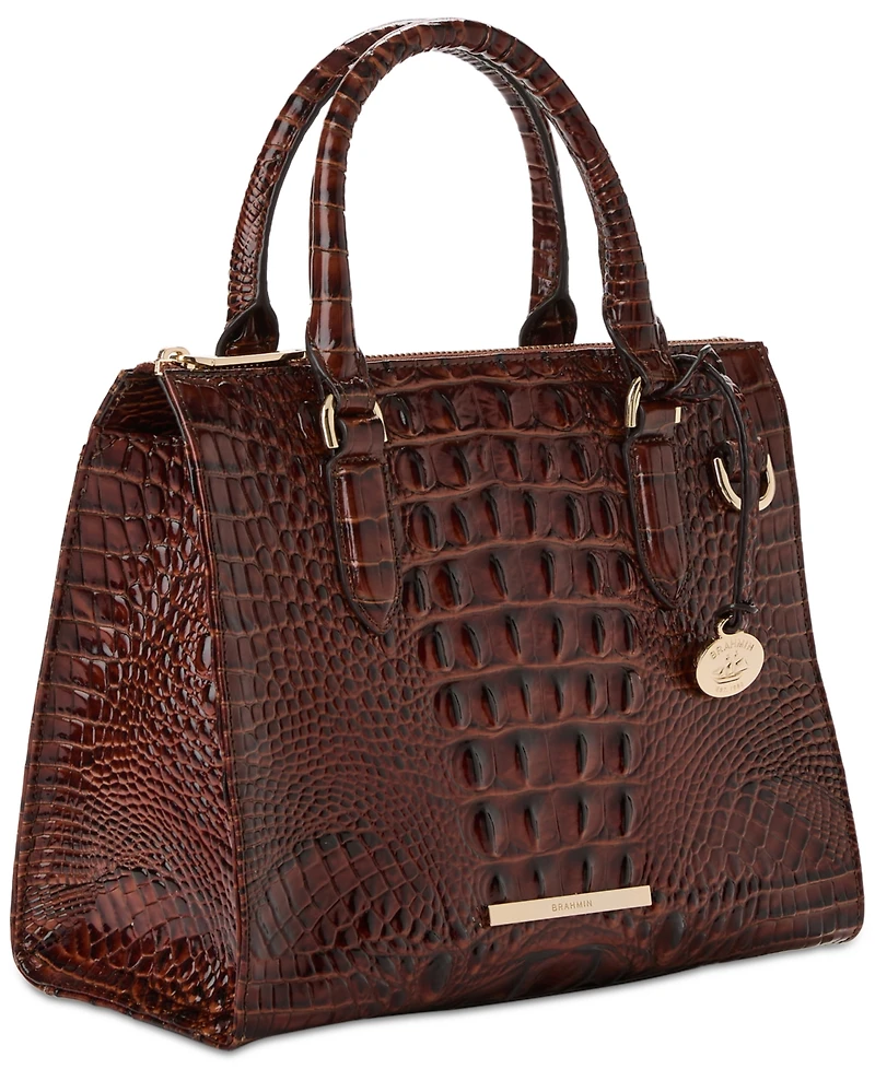 Brahmin Anywhere Convertible Melbourne Embossed Leather Satchel
