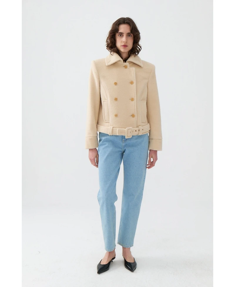 Nocturne Women's Shoulder Pad Short Coat