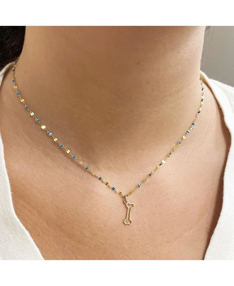 The Lovery Mini Gold Bone Charm 14K Gold