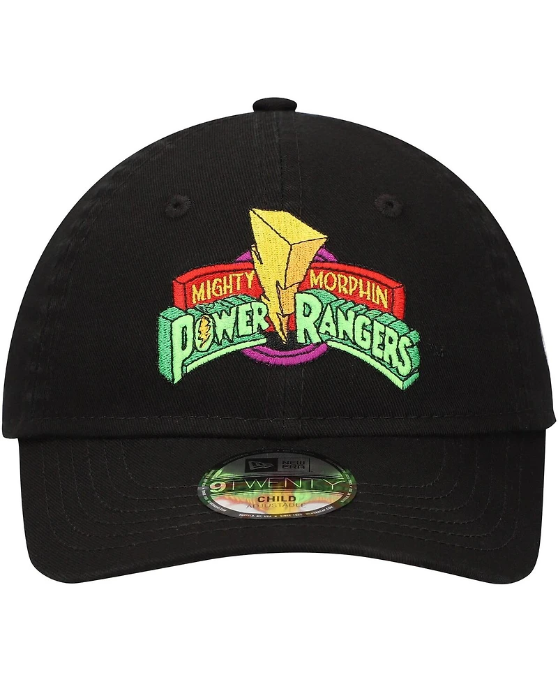 New Era Little Boys and Girls Black Power Rangers 9TWENTY Adjustable Hat