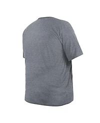 New Era Men's Gray Los Angeles Chargers Big Tall Helmet T-Shirt