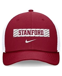 Nike Men's Cardinal/White Stanford Cardinal 2024 Sideline Trucker Adjustable Hat
