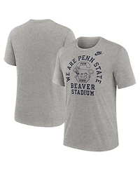 Nike Men's Heather Gray Penn State Nittany Lions Legacy Local Tri-Blend T-Shirt
