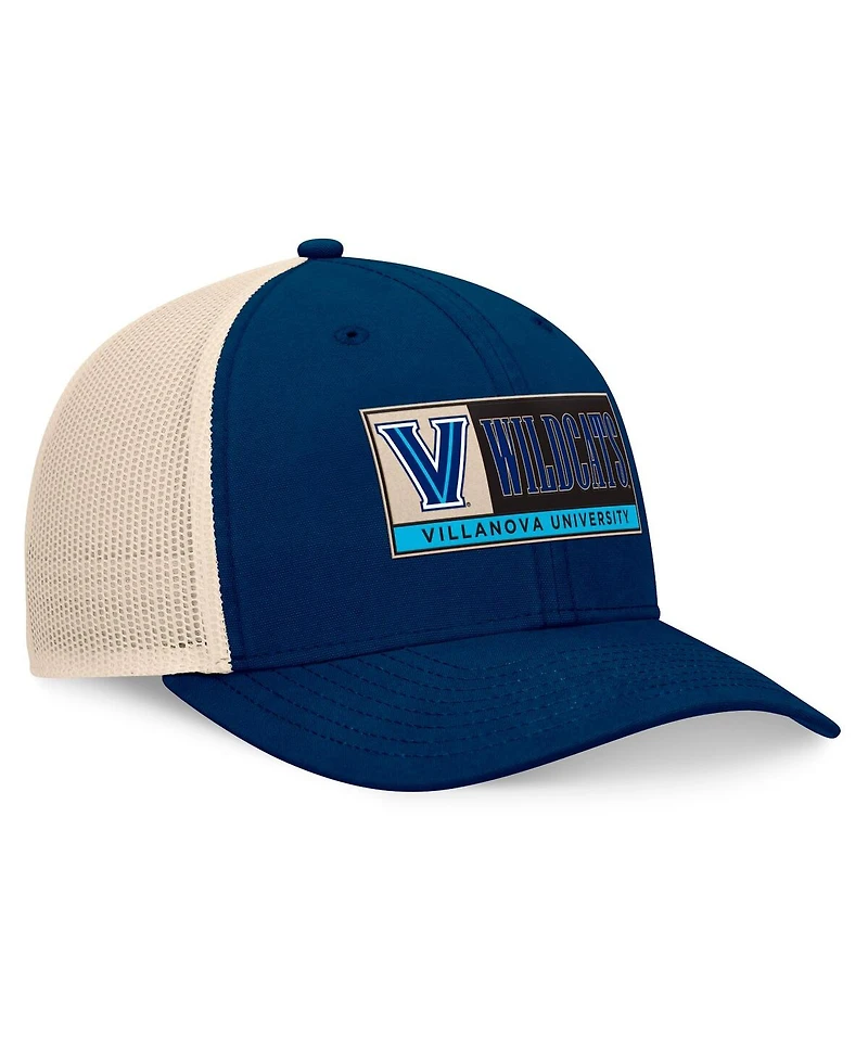 Top of the World Men's Navy/Natural Villanova Wildcats Bennett Trucker Adjustable Hat
