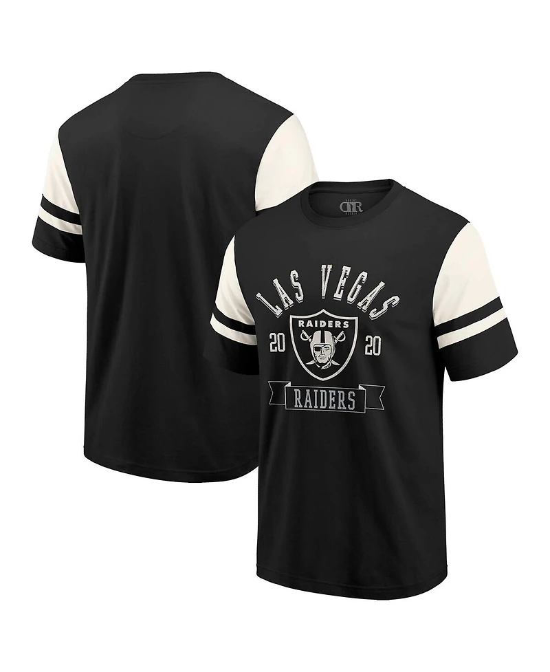 Darius Rucker Collection by Fanatics Men's Black Las Vegas Raiders Football T-Shirt
