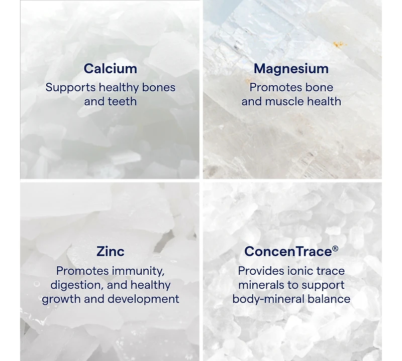 Trace Minerals Liquid Cal/Mag/Zinc | Calcium, Magnesium, Zinc, Vitamin D3 | Dietary Supplement Supports Tissue, Muscle