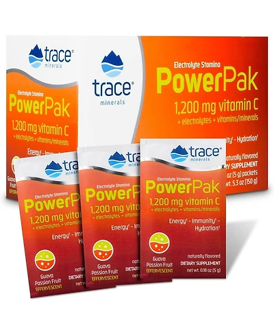 Trace Minerals Power Pak - Health Support Supplement with Vitamins & Minerals - Power Packet Aids Immune Health & Hydration