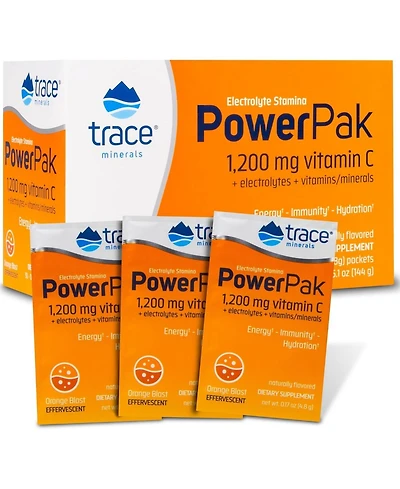 Trace Minerals Power Pak - Daily Health Support Supplement with Vitamins & Minerals - Power Packet Aids Immune Health & Hydration