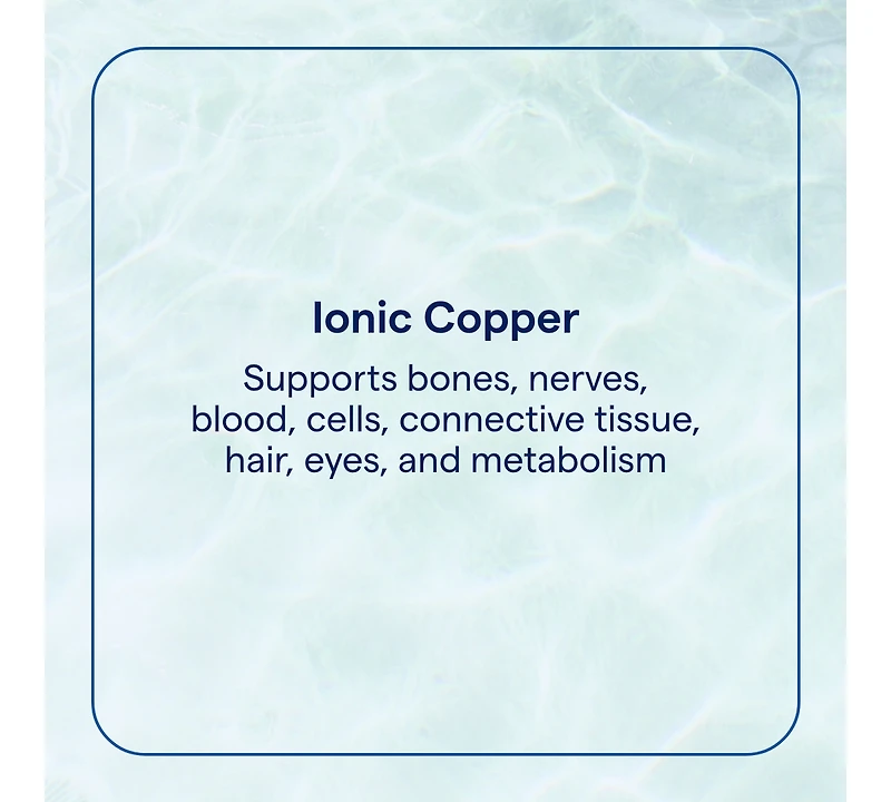 Trace Minerals Liquid Ionic Copper 3 mg Dietary Supplement | Antioxidant Enzyme | Supports Blood Health, Bones, Nerves, and Metabolism | 2 fl oz, 48 S