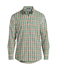 Lands' End Men's Tailored Fit No Iron Twill Long Sleeve Shirt