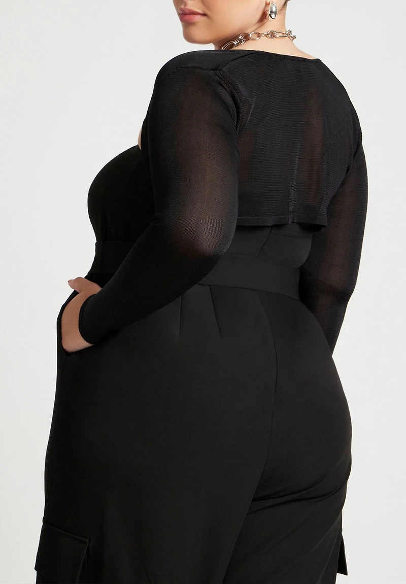 Eloquii Plus Size Fine Knit Bolero