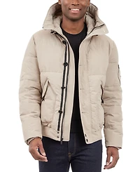 Michael Kors Men's Crinkle Nylon Heavy Short Snorkel Coat