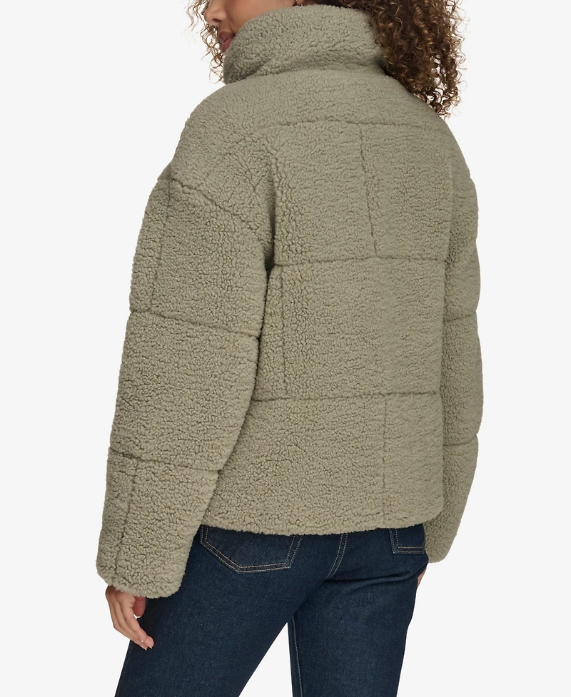 Levi's Women's Short Sherpa Teddy Jacket