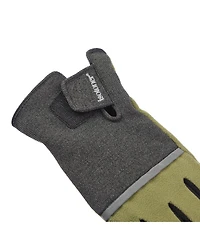 Isotoner Signature Men's Reflective Tech Stretch and Fleece Water Repellent Gloves with Touchscreen Technology