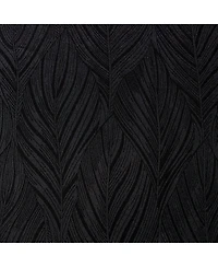 Chanasya Premium 2-Panel Classy Embossed Leaf Textured Curtains - Back Tab