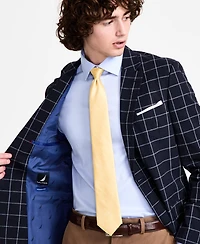 Nautica Men's Cotton & Linen Printed Modern-Fit Sport Coat