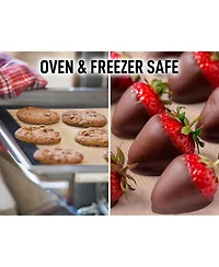 Zulay Kitchen (2 Pack) Silicone Baking Mat Sheet Set - Reusable Baking Mat Nonstick