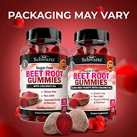 Sugar Free Beet Root Gummies - Nitric Oxide Beet Chews Infused with Coconut Oil for Highest Absorption - Supports Energy & Whole Body Health