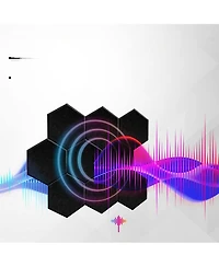 Sonic Acoustics Hexagon Sound Absorbing Panels 14" X 12" 0.4" - 12 Pack