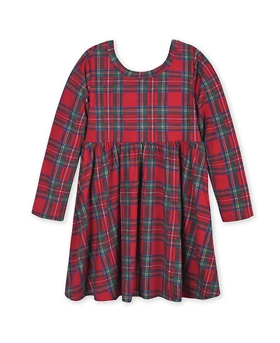Gerber Baby Girls Baby Holiday Plaid About You Long Sleeve Dress