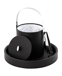 Kraftware Dorchester Ice Bucket and Tong, 3 Quart